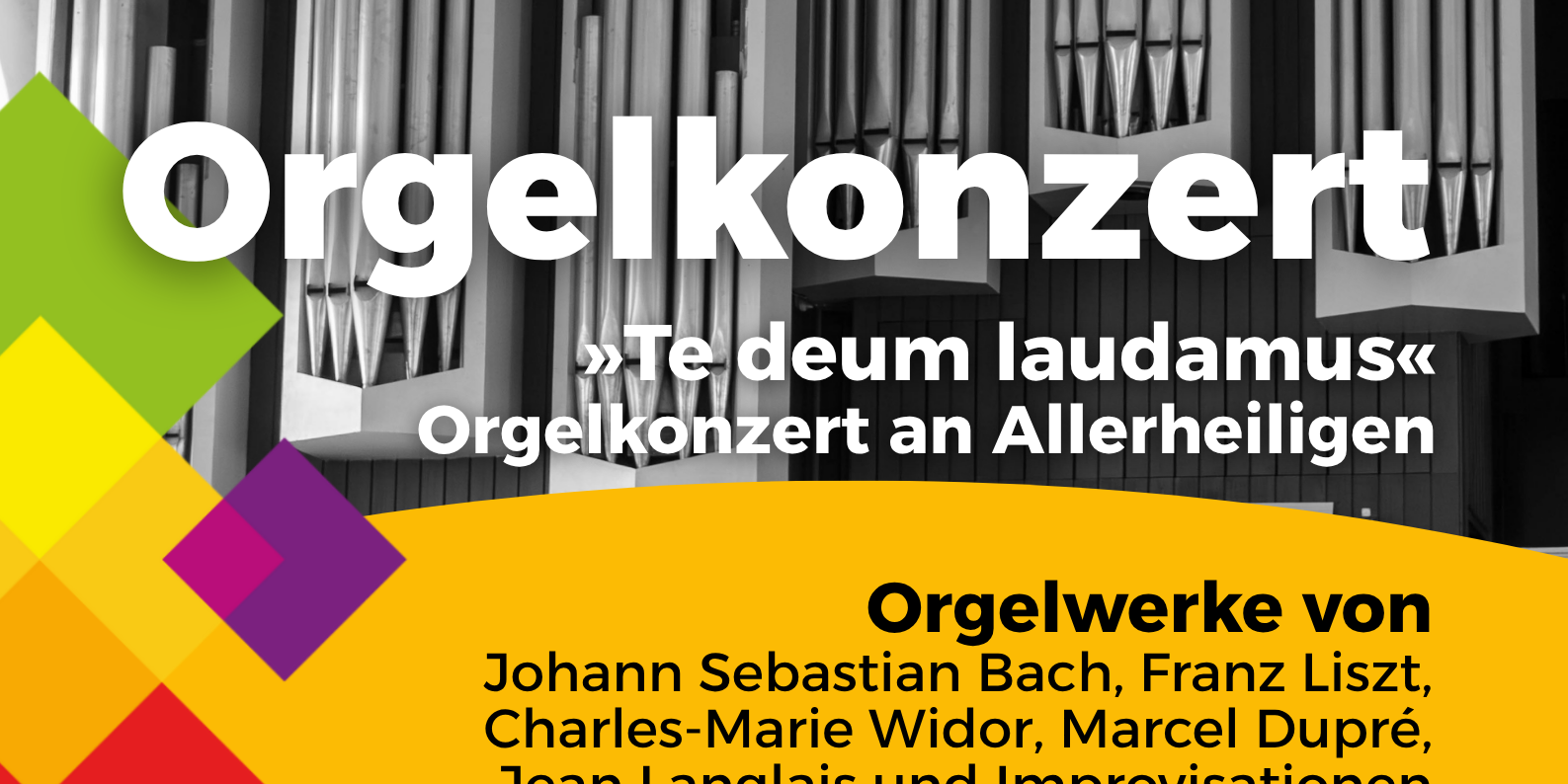 Orgelkonzert Christoph Kuhlmann - Plakat