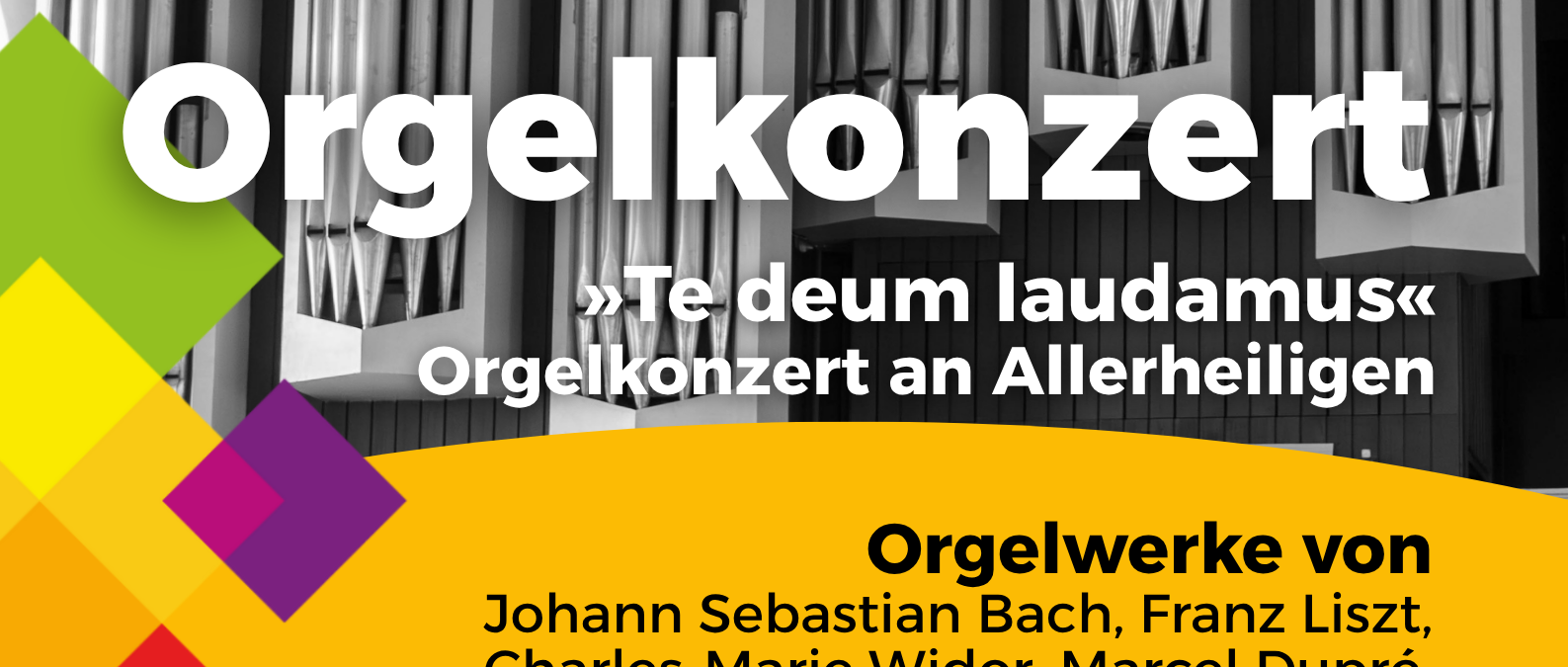 Orgelkonzert Christoph Kuhlmann - Plakat