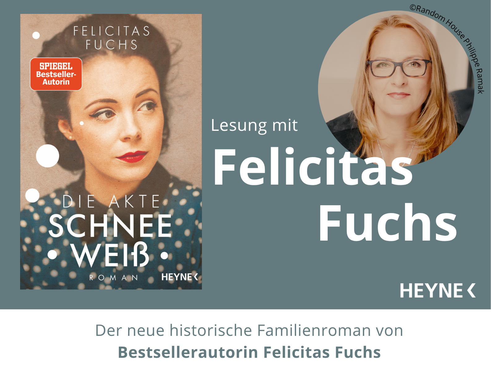 Fuchs, Felicitas_Die Akte Schneeweiß_Lesungsplakat