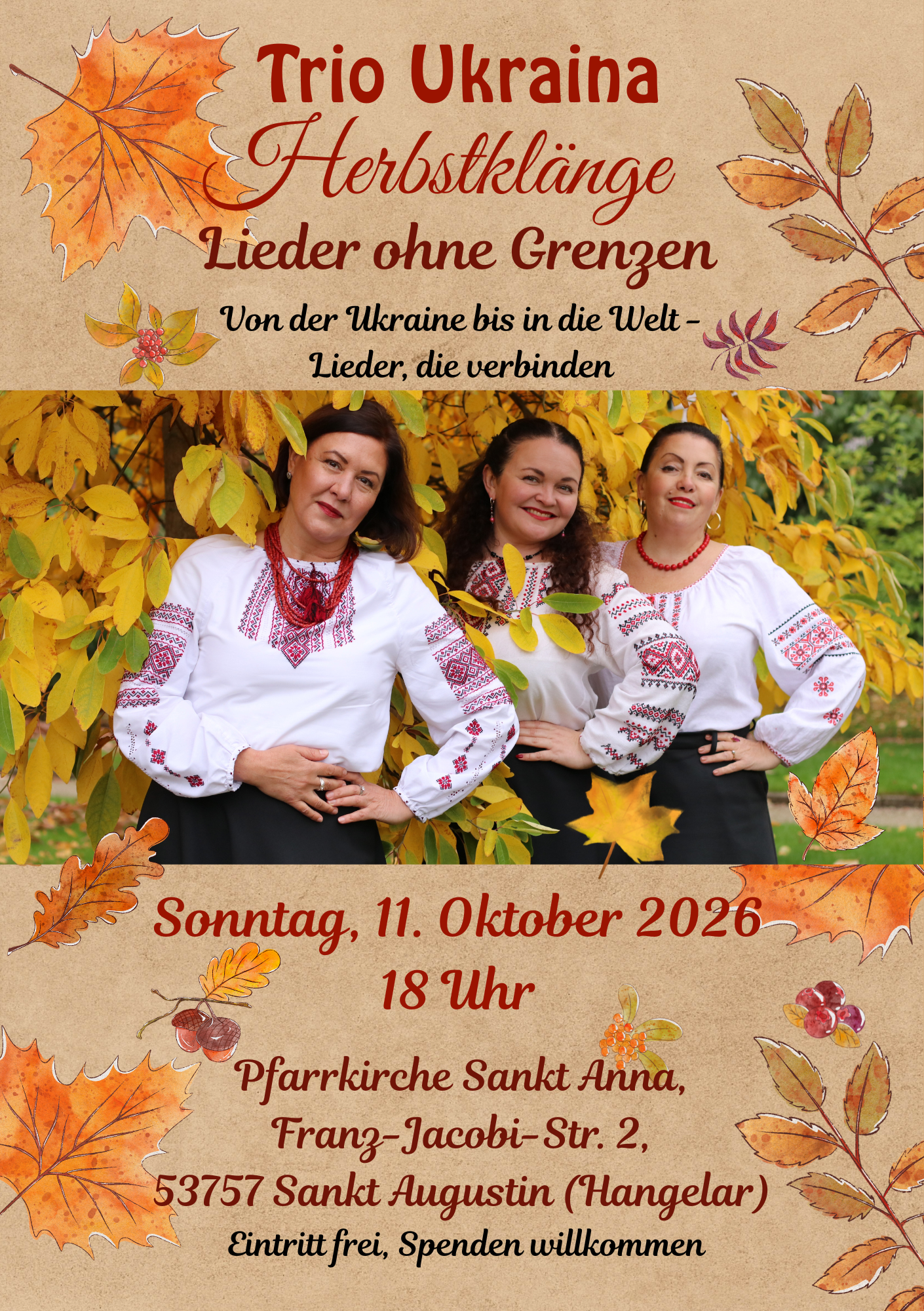 Konzert Trio Ukraina - Plakat