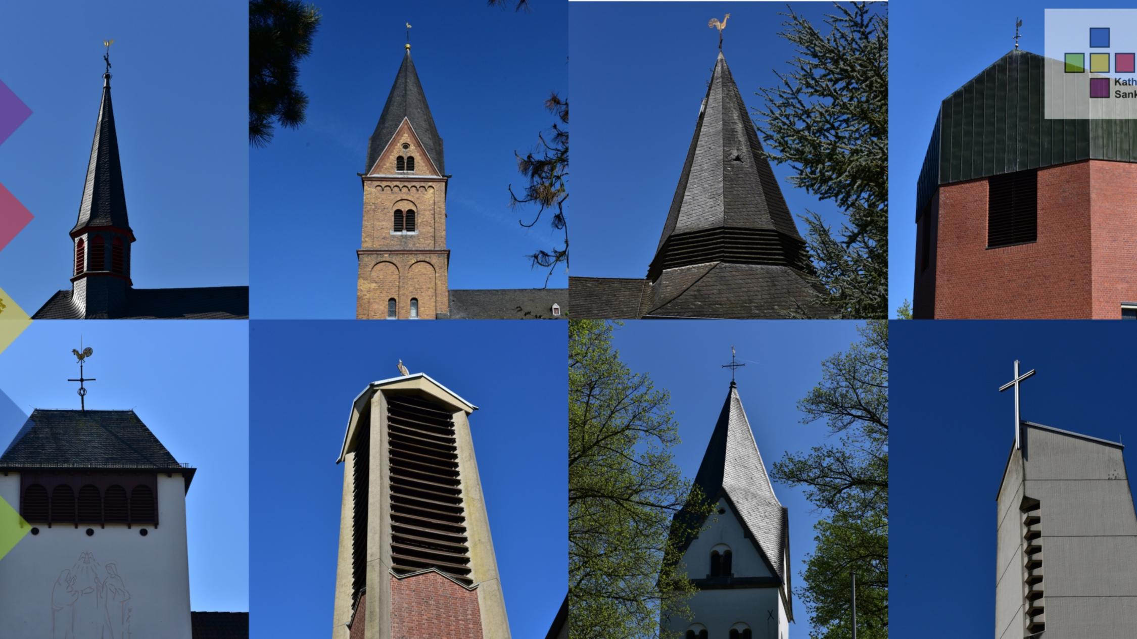 Kirchtürme im SB Sankt Augustin