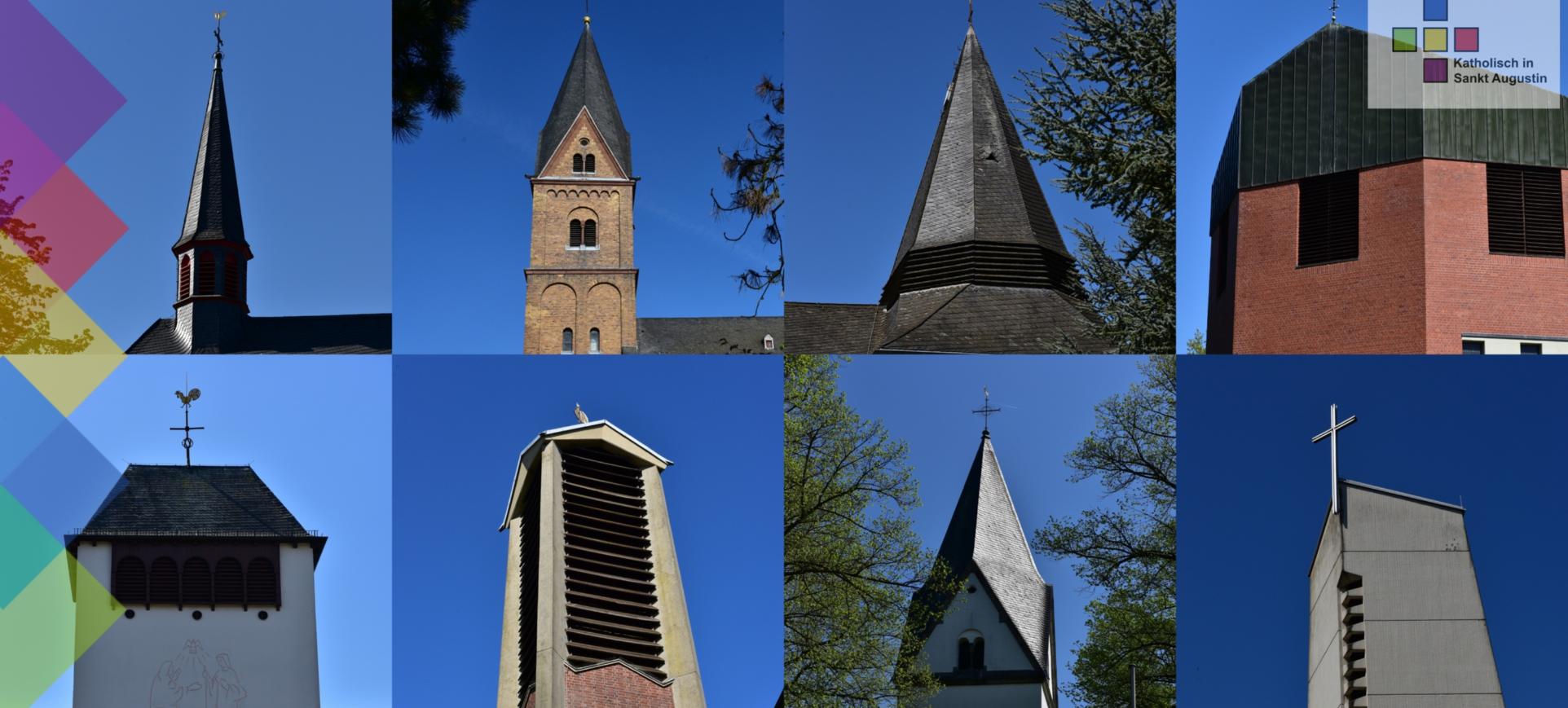 Kirchtürme im SB Sankt Augustin
