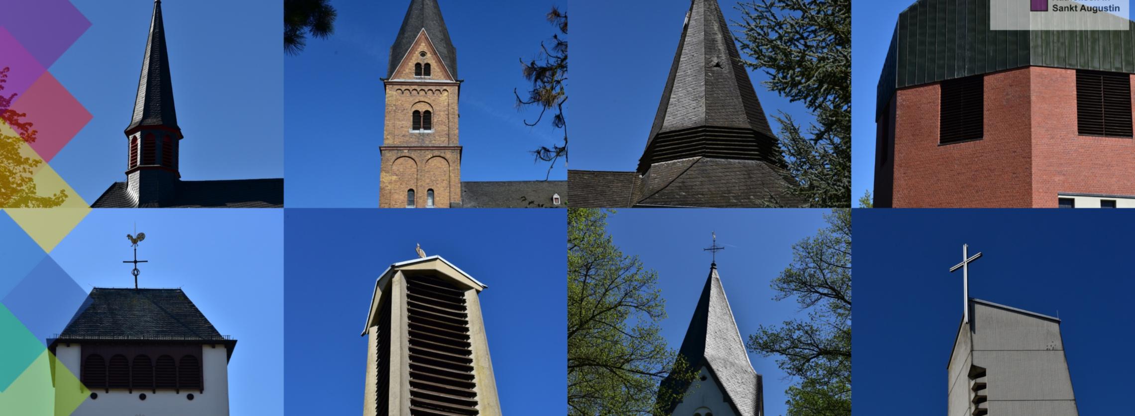 Kirchtürme im SB Sankt Augustin