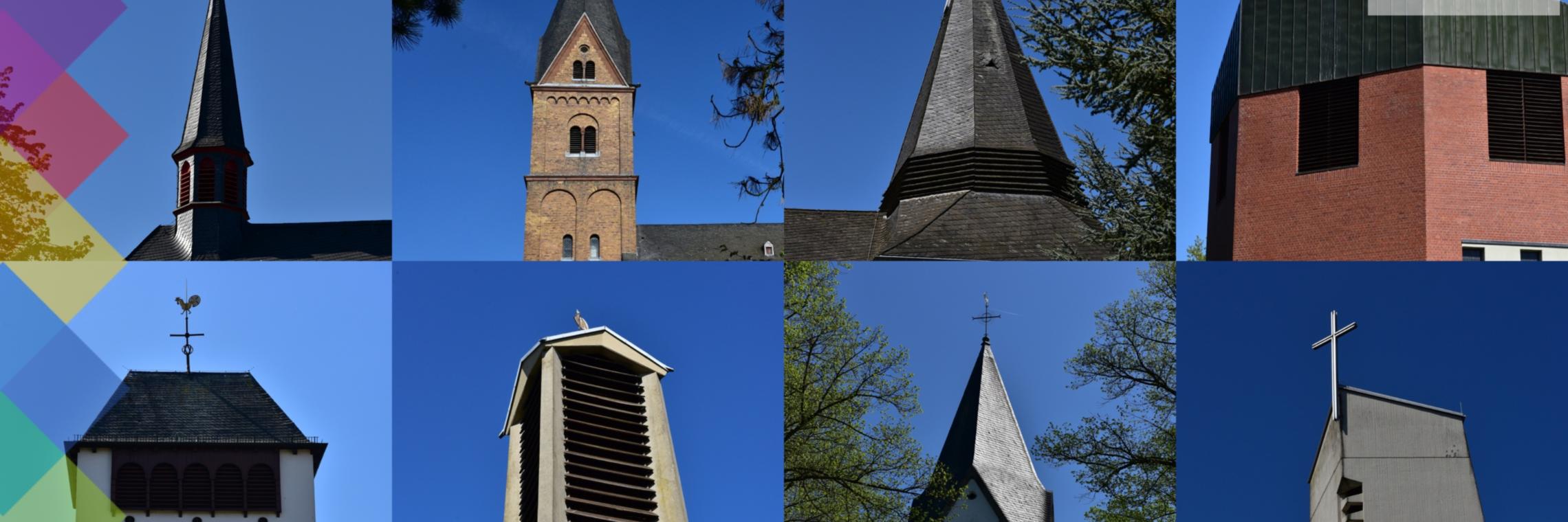 Kirchtürme im SB Sankt Augustin